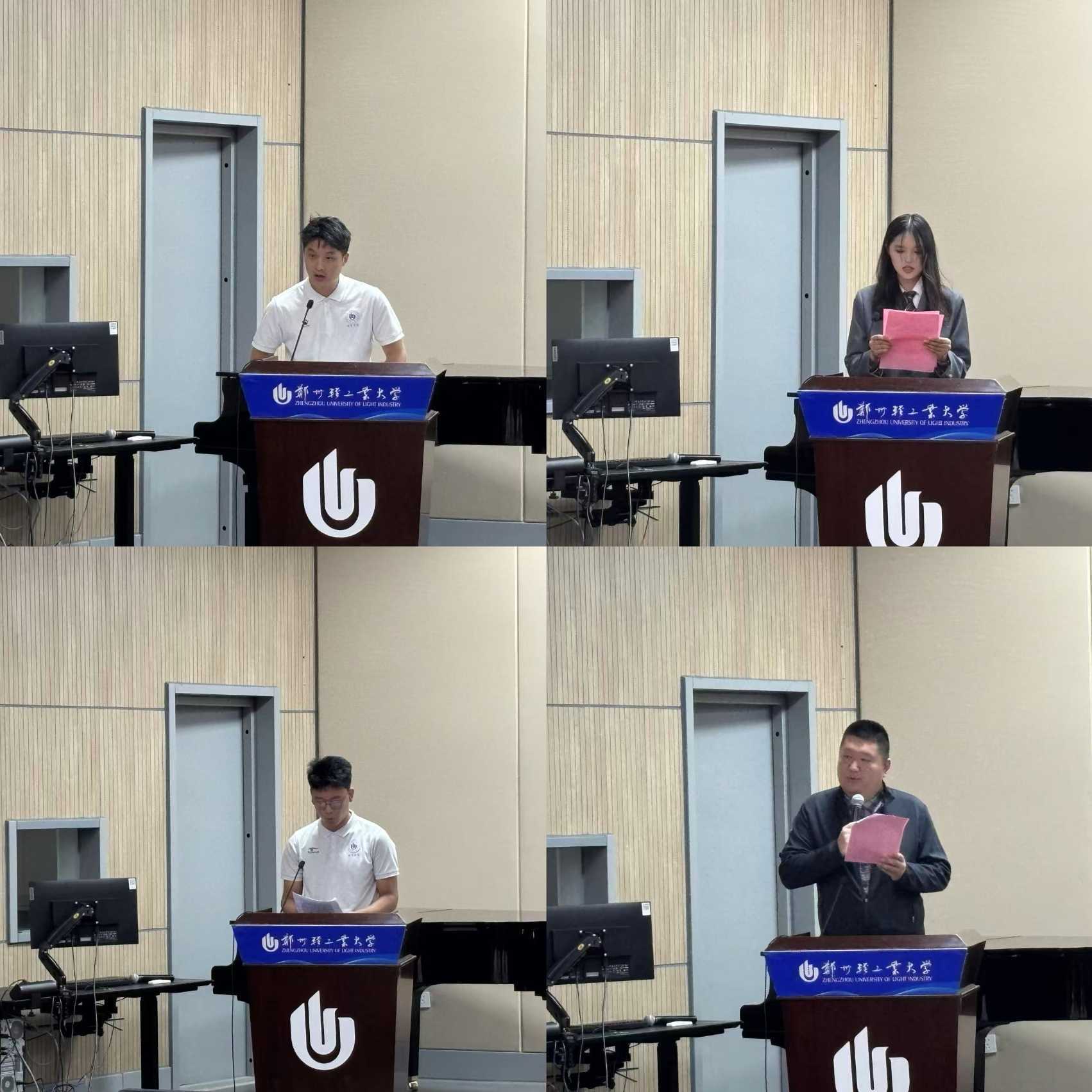 与会学生、教师代表讲话